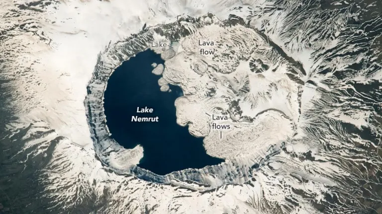  NASA’dan Nemrut Krater Gölü Paylaşımı 