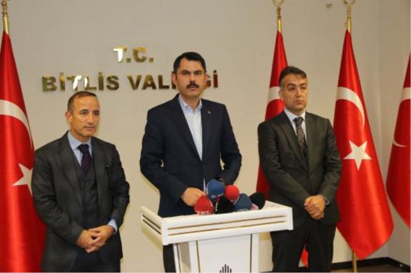 Çevre ve Şehircilik Bakanı Kurum Bitlis’te