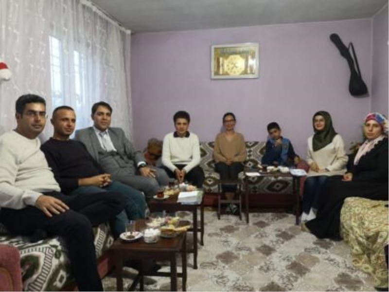 TOKİ Prof. Dr. Fuat Sezgin Anadolu Lisesinden ev ziyaretleri
