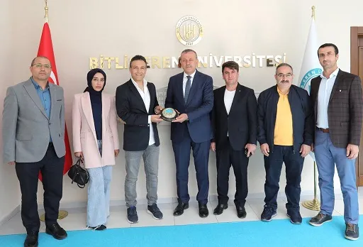 Tatvan Nemrut Jeopark Derneği Heyeti,  BEÜ Rektörü  Elmastaş ile Buluştu