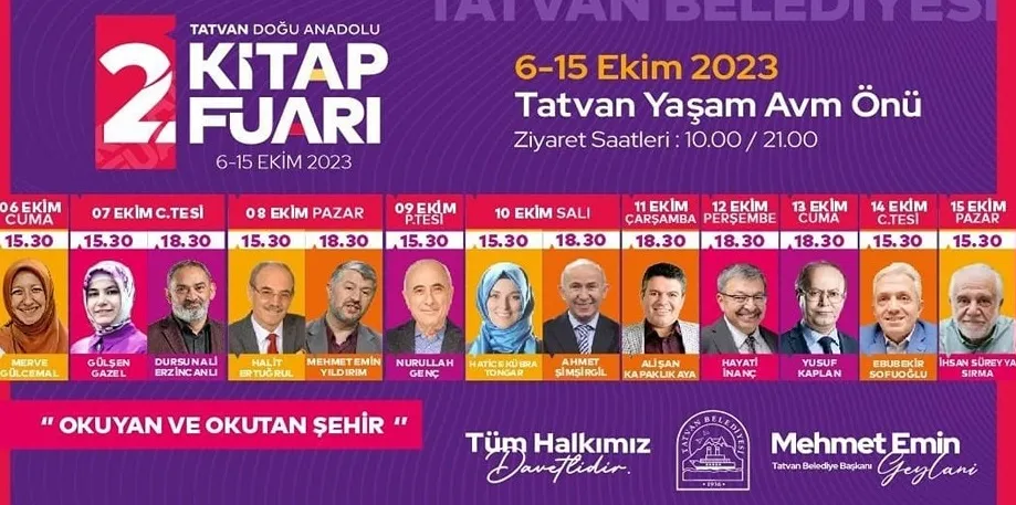 Tatvan Doğu Anadolu Kitap Fuarı    İkinci Kez Okuyucu ile Buluşuyor