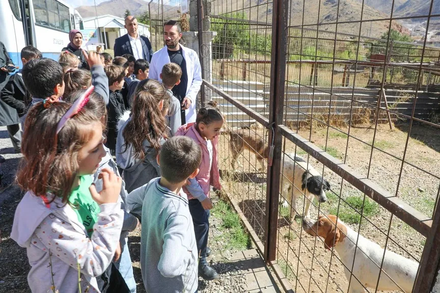 Bitlis’teki Çocuklara  Hayvan Sevgisi Aşılandı
