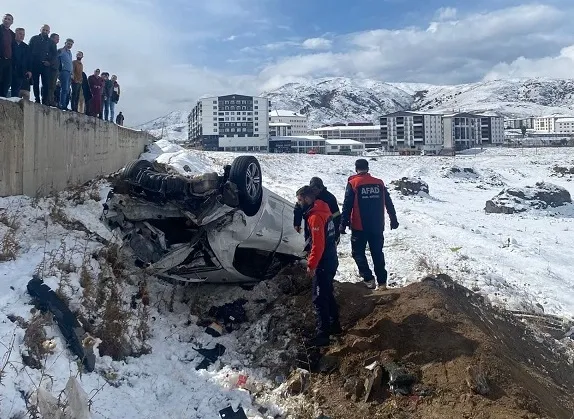 Bitlis’te Trafik Kazası : 1 ölü, 1 yaralı