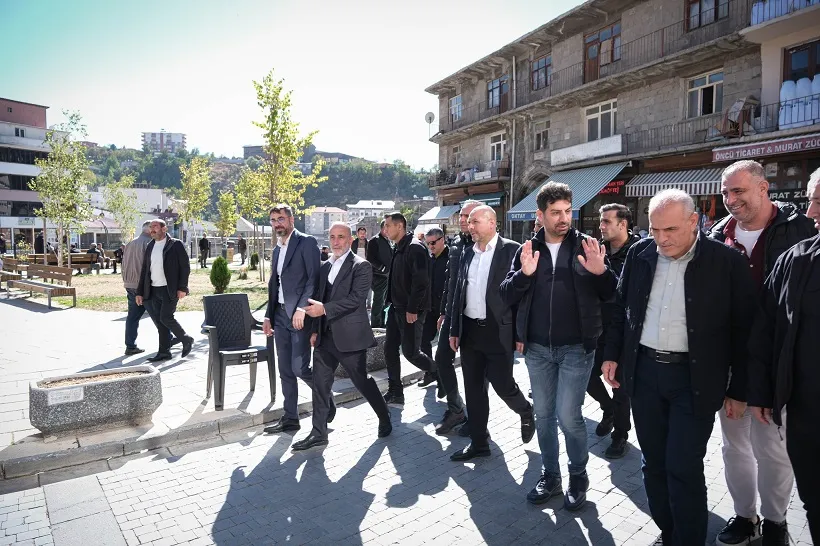 Başkan Tanğlay ve Vahit Kiler  Bitlis Dere Üstü Projesini İnceledi