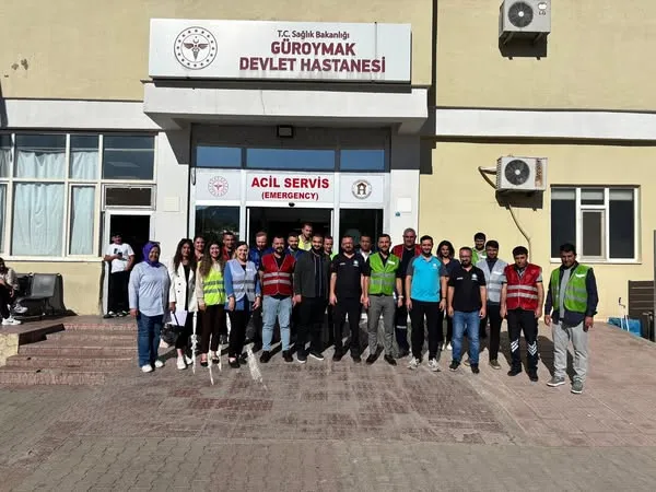 Güroymak Devlet Hastanesi’nde HAP Masa Başı Tatbikatı Gerçekleştirildi