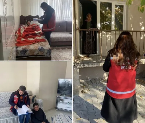 Tatvan’da Evde Bakım Hizmeti  Alan Ailelere Destek Ziyaretleri