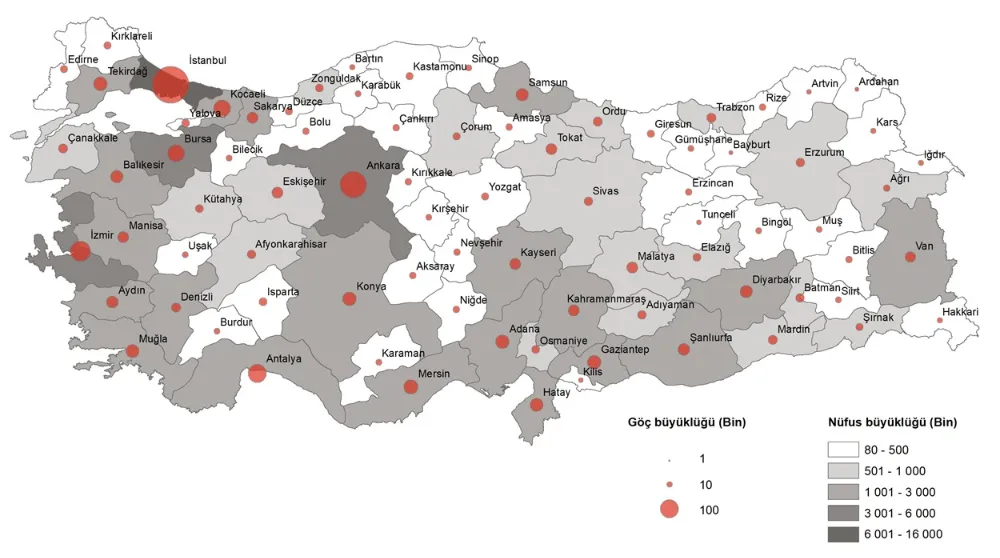 Bitlis’te 2024 yılında 18 bin 195 Kişi Göç Etti
