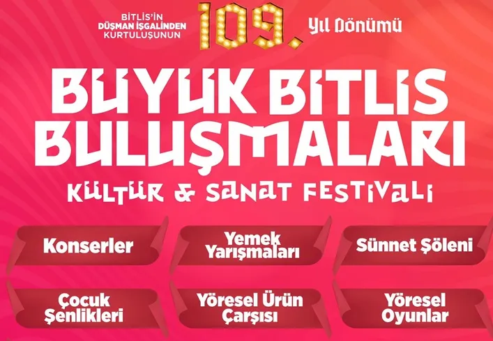 “Büyük Bitlis Buluşmaları” Başlıyor