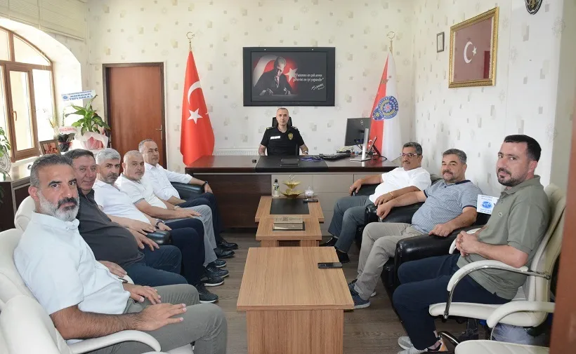 TATSO  heyetinden İlçe Emniyet Müdürü  Ufuk Ateş’e “Hayırlı Olsun” Ziyareti