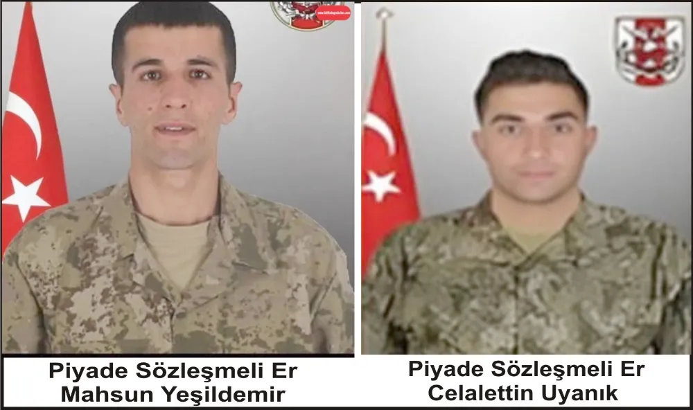 PENÇE-KİLİT HAREKÂT BÖLGESİNDEN ACI HABER  : BİTLİS’E İKİ ŞEHİT ATEŞİ DÜŞTÜ