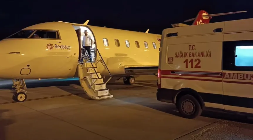 Tatvan’da Kalp Hastası Bebek Ambulans Uçakla Ankara’ya Sevk Edildi