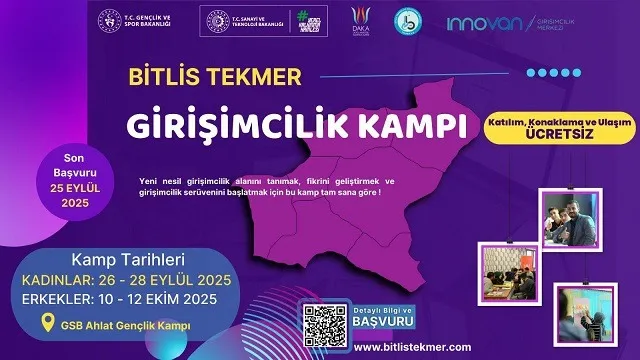 Bitlis TEKMER  Girişimcilik  Kampı Başlıyor