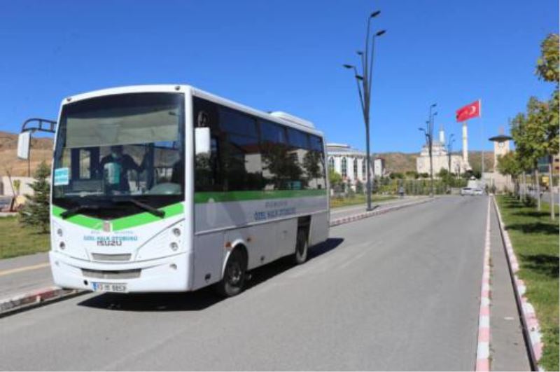 Bitlis Belediyesi Halk Otobüsleri BEÜ Kampüsünde Ring Servislerine Başladı