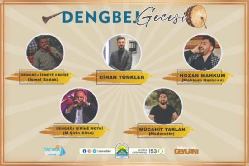 Tatvan’da ‘Dengbej’ Gecesinin İkincisi Düzenlenecek