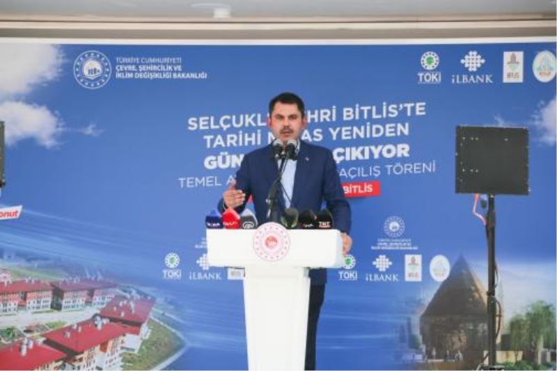 Bakan Murat Kurum, Bitlis’te Temel Atma ve Açılış programına katıldı